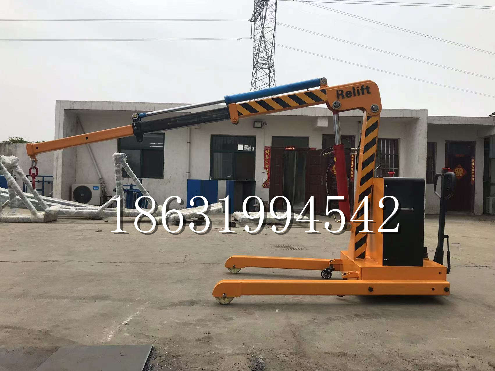 通榆县久征定做3吨三轮随车吊 农用园林绿化移树吊 平板工程用小吊机